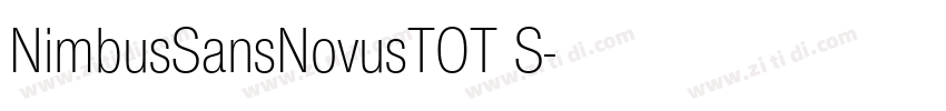 NimbusSansNovusTOT S字体转换